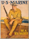 USMC "Be A Sea Soldier" - Holding a Springfield M1903 Rifle