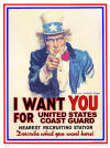 Uncle Sam "I want you for United States Coast Guard"