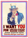 Uncle Sam "I want you for United States Marine Corps"