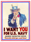 Uncle Sam "I want you for U.S. Navy"