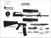 M16A2 Disassembly Layout Chart