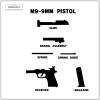 M9 Pistol Layout Chart