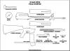 M16A2 Disassembly Layout Chart - Edged Outline