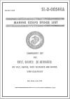 Marine Corps Stock List SL-3-00544A / Components List For Rifle, Caliber .30 Automatic: MC 1952, Sniper, With Telescope and Mount, With Equipment